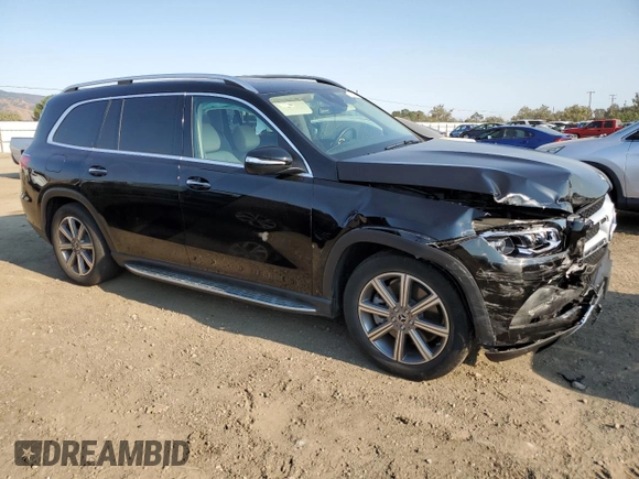 2022 Mercedes-Benz GLS 450 with VIN 4JGFF5KE5NA778063, listed as a Copart auction lot 73613114 with 15,666 mi miles and Salvage Title. Bid and sale history available at DreamBid. Image 4.