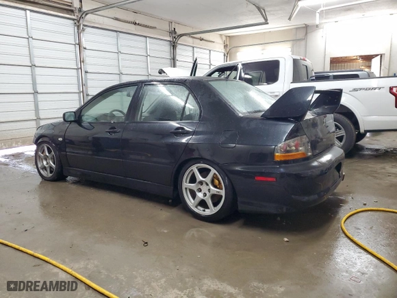 2005 Mitsubishi Lancer Evolution VIII with VIN JA3AH86D45U023317, listed as a Copart auction lot 78750514 with 232,987 mi miles and Salvage Title. Bid and sale history available at carsss.com. Image 2.