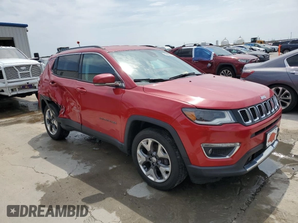 2018 Jeep Compass Limited with VIN 3C4NJCCB2JT358366, listed as a Copart auction lot 57937785 with 72,834 mi miles and Salvage title. Bid and sale history available at DreamBid. Image 4.