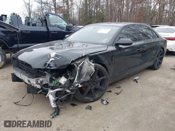 2013 Audi A8 L 3.0L with VIN WAURGAFD4DN013035, listed as a IAAI auction lot 41591570 with 152,859 mi miles. Bid and sale history available at carsss.com. Image 2.