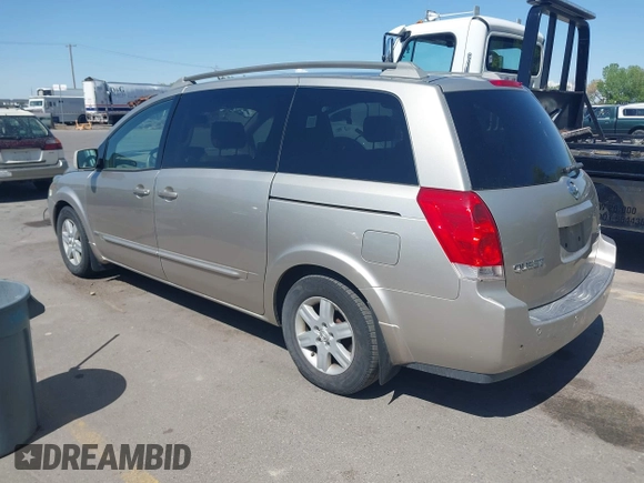 2006 Nissan Quest S Special Edition z VIN 5N1BV28U96N104720, wystawiony jako IAAI lot #42170285 z przebiegiem Nie podano mil oraz . Historia ofert i sprzedaży dostępna na DreamBid. Obrazek 3.