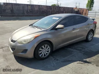 2013 Hyundai Elantra Limited PZEV with VIN 5NPDH4AE1DH186412, listed as a Copart auction lot 53165965 with 156,004 mi miles and Salvage Title. Bid and sale history available at carsss.com. Image 1.