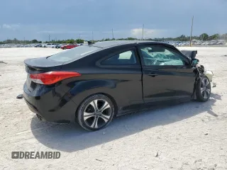 2013 Hyundai Elantra Coupe GS PZEV with VIN KMHDH6AE6DU014924, listed as a Copart auction lot 63874694 with 0 mi miles and Salvage Title. Bid and sale history available at carsss.com. Image 3.
