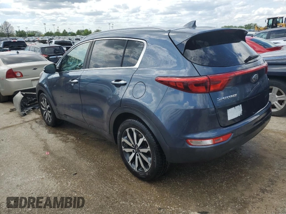 2018 Kia Sportage EX with VIN KNDPN3AC5J7408710, listed as a Copart auction lot 51023724 with 78,354 mi miles and Salvage Title. Bid and sale history available at DreamBid. Image 2.