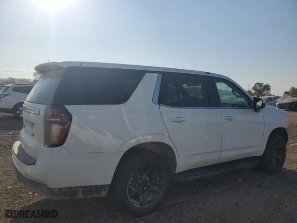 2021 Chevrolet Tahoe Commercial with VIN 1GNSKLED5MR309956, listed as a Copart auction lot 75237034 with 97,716 mi miles and Salvage Title. Bid and sale history available at carsss.com. Image 3.