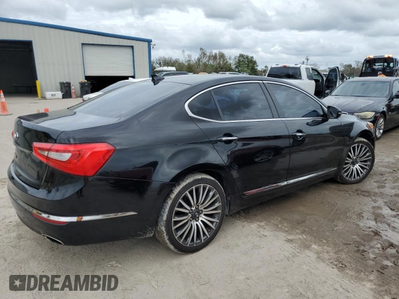 2015 Kia Cadenza Premium with VIN KNALN4D70F5181736, listed as a Copart auction lot 80024144 with 138,814 mi miles and Salvage Title. Bid and sale history available at carsss.com. Image 3.