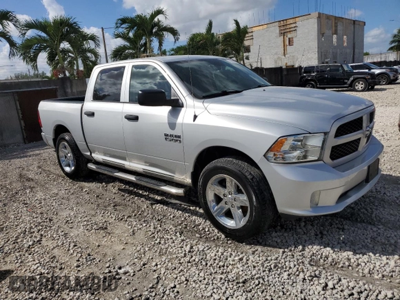 2017 Ram 1500 Express with VIN 1C6RR7KG2HS732427, listed as a Copart auction lot 77602404 with 105,715 mi miles and Salvage title. Bid and sale history available at DreamBid. Image 4.