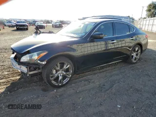 2011 Infiniti M37 with VIN JN1BY1AP7BM323494, listed as a Copart auction lot 77250874 with 136,351 mi miles and Salvage Title. Bid and sale history available at carsss.com. Image 1.