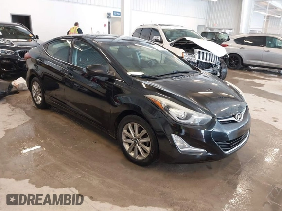 2015 Hyundai Elantra SE with VIN 5NPDH4AE4FH634354, listed as a IAAI auction lot 41596658 with 202,820 mi miles. Bid and sale history available at carsss.com. Image 1.