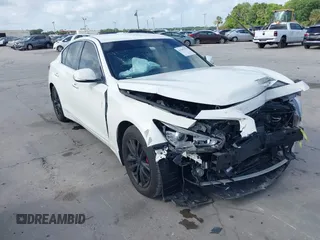 2021 Infiniti Q50 Pure with VIN JN1EV7APXMM702002, listed as a IAAI auction lot 41947553 with 41,654 mi miles and . Bid and sale history available at DreamBid. Image 1.