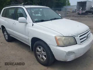 2001 Toyota Highlander z VIN JTEGF21A810003807, wystawiony jako IAAI lot #42442802 z przebiegiem 262 339 mil mil oraz . Historia ofert i sprzedaży dostępna na DreamBid. Obrazek 1.