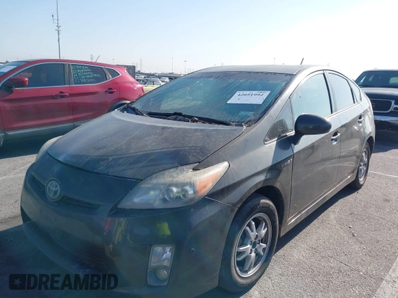 2010 Toyota Prius II with VIN JTDKN3DUXA1030143, listed as a IAAI auction lot 42051992 with 209,583 mi miles. Bid and sale history available at carsss.com. Image 6.