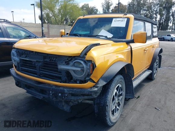 2021 Ford Bronco with VIN 1FMEE5BPXMLA93172, listed as a IAAI auction lot 42109487 with Not Provided miles and . Bid and sale history available at DreamBid. Image 19.