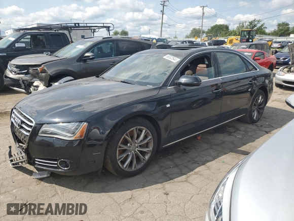 2011 Audi A8 z VIN WAURVAFD9BN005595, wystawiony jako Copart lot #66302644 z przebiegiem 106 610 mil mil oraz Nie do naprawy. Historia ofert i sprzedaży dostępna na DreamBid. Obrazek 1.