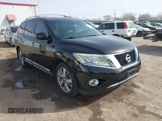 2015 Nissan Pathfinder SL z VIN 5N1AR2MM6FC687376, wystawiony jako IAAI lot #41793542 z przebiegiem 121 282 mil mil oraz . Historia ofert i sprzedaży dostępna na DreamBid. Obrazek 1.