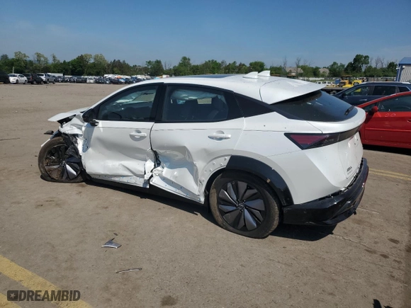 2023 Nissan ARIYA PLATINUM+ with VIN JN1DF0CD3PM710384, listed as a Copart auction lot 55812734 with 2,815 mi miles and Salvage Title. Bid and sale history available at carsss.com. Image 2.