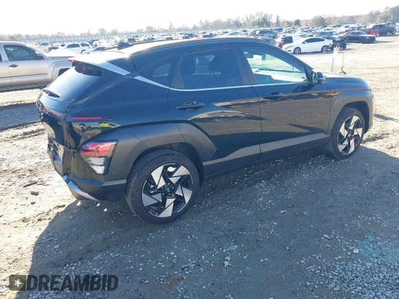 2024 Hyundai Kona Limited with VIN KM8HECA30RU121000, listed as a IAAI auction lot 41419779 with 4,756 mi miles. Bid and sale history available at carsss.com. Image 4.