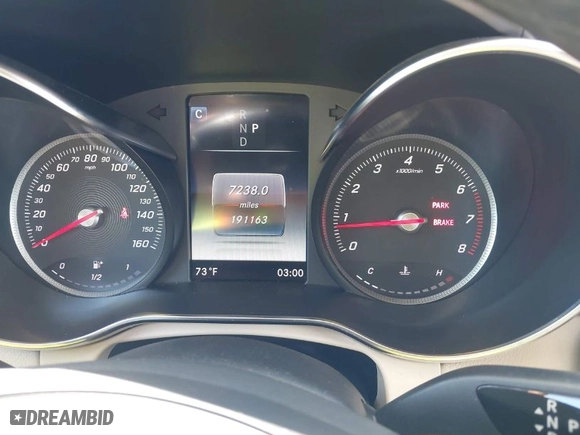 2018 Mercedes-Benz GLC with VIN WDC0G4JB6JV022733, listed as a IAAI auction lot 41944411 with 191,163 mi miles. Bid and sale history available at carsss.com. Image 7.