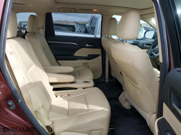 2015 Toyota Highlander Limited with VIN 5TDDKRFH5FS220558, listed as a Copart auction lot 50641505 with 62,447 mi miles and Salvage Title. Bid and sale history available at carsss.com. Image 10.