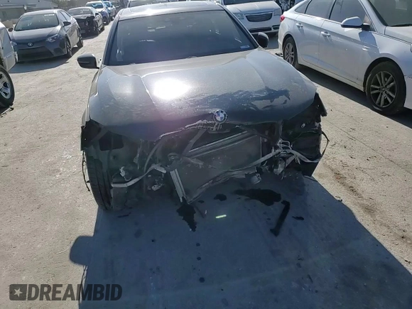 2018 BMW 7 Series 750i with VIN WBA7F0C55JGM23635, listed as a Copart auction lot 83718114 with 0 mi miles and Salvage Title. Bid and sale history available at carsss.com. Image 10.