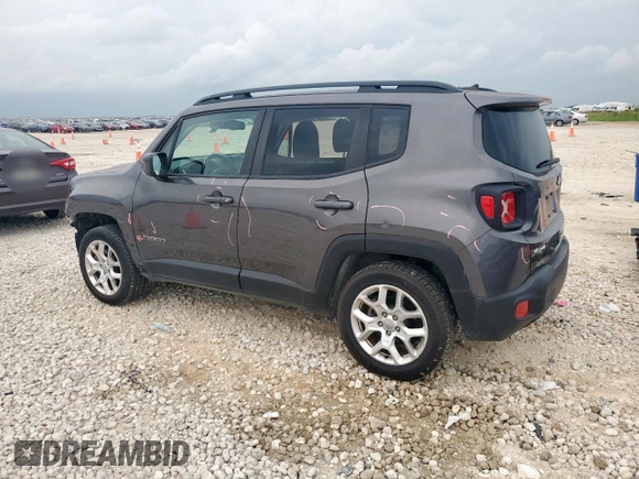 2017 Jeep Renegade Altitude with VIN ZACCJBBB5HPG48573, listed as a Copart auction lot 58431535 with 20,186 mi miles and Salvage title. Bid and sale history available at DreamBid. Image 2.