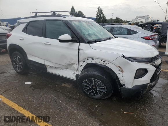 2023 Chevrolet TrailBlazer ACTIV with VIN KL79MSSL5PB075979, listed as a Copart auction lot 74554484 with 47,757 mi miles and Salvage Title. Bid and sale history available at DreamBid. Image 4.