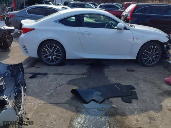 2016 Lexus RC 300 with VIN JTHSM5BC4G5000726, listed as a IAAI auction lot 41368650 with NaN miles. Bid and sale history available at carsss.com. Image 14.