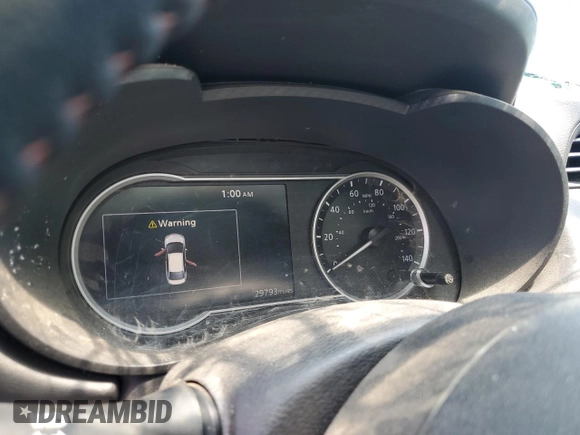 2023 Nissan Versa SR with VIN 3N1CN8FV7PL869923, listed as a Copart auction lot 54989685 with 29,793 mi miles and Salvage title. Bid and sale history available at DreamBid. Image 9.