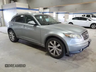 2005 Infiniti FX z VIN JNRAS08W25X200190, wystawiony jako Copart lot #86908434 z przebiegiem 269 591 mil mil oraz Szkoda całkowita • Salvage title. Historia ofert i sprzedaży dostępna na DreamBid. Obrazek 4.