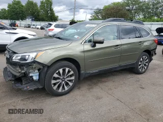 2017 Subaru Outback Limited z VIN 4S4BSANC6H3212337, wystawiony jako Copart lot #57643575 z przebiegiem 72 996 mil mil oraz Szkoda całkowita • Salvage title. Historia ofert i sprzedaży dostępna na DreamBid. Obrazek 1.
