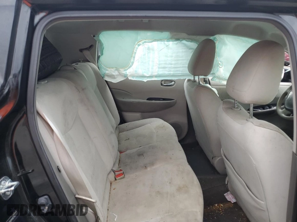 2011 Nissan LEAF SL with VIN JN1AZ0CPXBT005987, listed as a Copart auction lot 84307824 with 154,839 mi miles and Salvage Title. Bid and sale history available at carsss.com. Image 10.