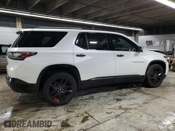 2018 Chevrolet Traverse Premier z VIN 1GNERKKW8JJ109978, wystawiony jako Copart lot #51374415 z przebiegiem 147 029 mil mil oraz Szkoda całkowita • Salvage title. Historia ofert i sprzedaży dostępna na DreamBid. Obrazek 3.