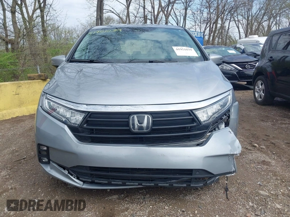 2023 Honda Odyssey EX-L with VIN 5FNRL6H63PB020409, listed as a IAAI auction lot 41951039 with 23,008 mi miles. Bid and sale history available at carsss.com. Image 12.