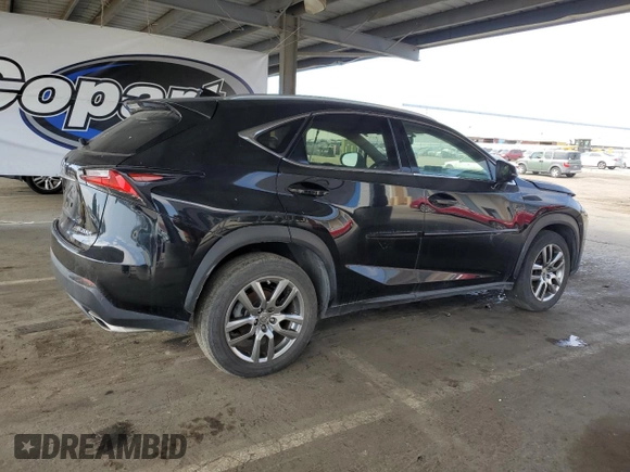 2015 Lexus NX 200t with VIN JTJYARBZ9F2005398, listed as a Copart auction lot 60377695 with 220,349 mi miles and Clean title. Bid and sale history available at DreamBid. Image 3.