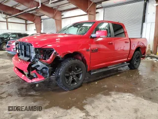 2018 Ram 1500 Night with VIN 1C6RR7MT3JS291116, listed as a Copart auction lot 75698344 with 133,478 mi miles and Clean Title. Bid and sale history available at carsss.com. Image 1.