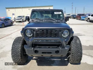 2024 Jeep Wrangler Willys with VIN 1C4RJXDG9RW286042, listed as a Copart auction lot 49459025 with 6,417 mi miles and Salvage title. Bid and sale history available at DreamBid. Image 5.