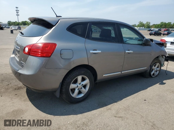 2012 Nissan Rogue S with VIN JN8AS5MV5CW392108, listed as a Copart auction lot 60802555 with 66,033 mi miles and Salvage title. Bid and sale history available at DreamBid. Image 3.