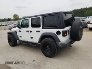 2018 Jeep Wrangler Unlimited Sport S z VIN 1C4HJXDG3JW319844, wystawiony jako Copart lot #48814314 z przebiegiem 33 849 mil mil oraz Szkoda całkowita • Salvage title. Historia ofert i sprzedaży dostępna na DreamBid. Obrazek 2.