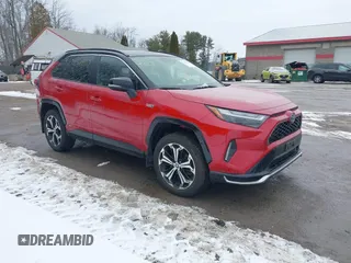 2022 Toyota RAV4 Prime XSE with VIN JTMEB3FVXND082100, listed as a IAAI auction lot 41304310 with 34,810 mi miles. Bid and sale history available at carsss.com. Image 1.