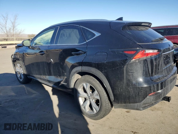 2017 Lexus NX 300h with VIN JTJBJRBZ0H2050903, listed as a Copart auction lot 43366305 with 55,965 mi miles and Salvage Title. Bid and sale history available at DreamBid. Image 2.
