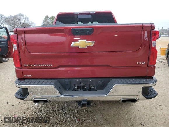 2024 Chevrolet Silverado 1500 LTZ with VIN 1GCUDGED0RZ248641, listed as a Copart auction lot 46076975 with 25,459 mi miles and Salvage Title. Bid and sale history available at DreamBid. Image 6.