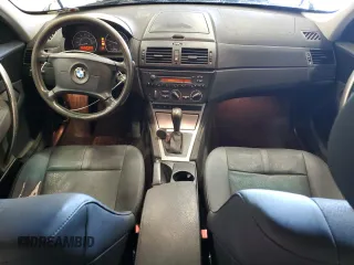 2005 BMW X3 2.5i with VIN WBXPA734X5WC50438, listed as a Copart auction lot 52978285 with 137,175 mi miles and Non Repairable. Bid and sale history available at carsss.com. Image 8.