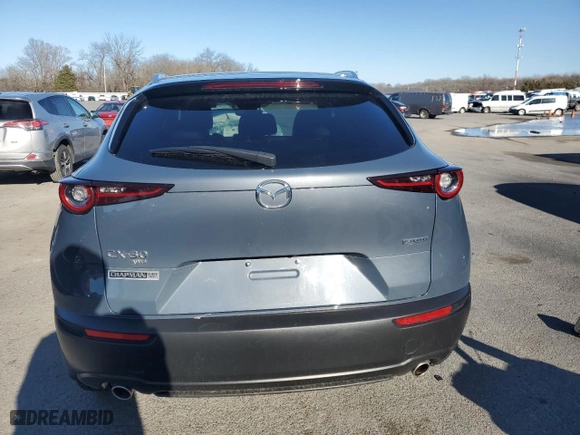2023 Mazda CX-30 2.5 S Carbon Edition with VIN 3MVDMBCM3PM572198, listed as a Copart auction lot 45477945 with 22,829 mi miles and Salvage Title. Bid and sale history available at carsss.com. Image 6.