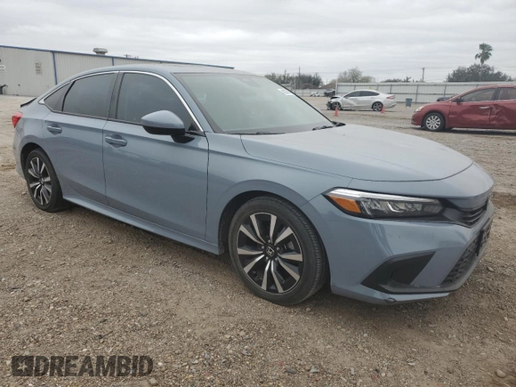 2023 Honda Civic Sedan EX with VIN 2HGFE1F74PH315865, listed as a Copart auction lot 45335605 with 32,169 mi miles and Salvage Title. Bid and sale history available at carsss.com. Image 4.