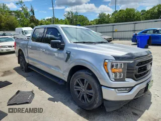 2021 Ford F-150 XL with VIN 1FTFW1E84MKD35382, listed as a Copart auction lot 63413675 with Not provided miles and Salvage title. Bid and sale history available at DreamBid. Image 4.