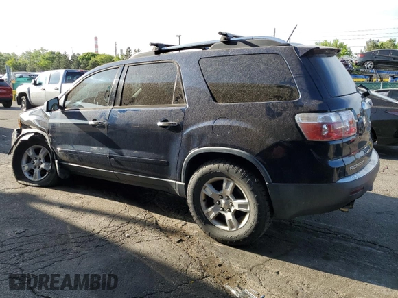 2009 GMC Acadia SLE1 z VIN 1GKEV13D69J122739, wystawiony jako Copart lot #58098345 z przebiegiem 201 731 mil mil oraz Szkoda całkowita • Salvage title. Historia ofert i sprzedaży dostępna na DreamBid. Obrazek 2.