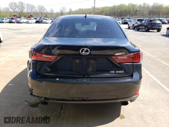 2014 Lexus IS 350 with VIN JTHBE1D26E5011363, listed as a Copart auction lot 52160595 with 124,813 mi miles and Salvage Title. Bid and sale history available at carsss.com. Image 6.