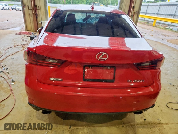2016 Lexus IS 200t with VIN JTHBA1D29G5008813, listed as a Copart auction lot 59875535 with Not provided miles and Salvage title. Bid and sale history available at DreamBid. Image 6.