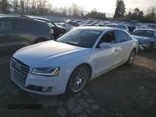 2015 Audi A8 L 3.0T with VIN WAU3GAFD7FN006265, listed as a Copart auction lot 84429584 with 119,620 mi miles and Salvage Title. Bid and sale history available at carsss.com. Image 1.
