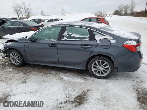 2024 Honda Civic Sedan EX with VIN 2HGFE2F32RH101348, listed as a Copart auction lot 43784045 with 23,153 mi miles and Salvage Title. Bid and sale history available at carsss.com. Image 2.